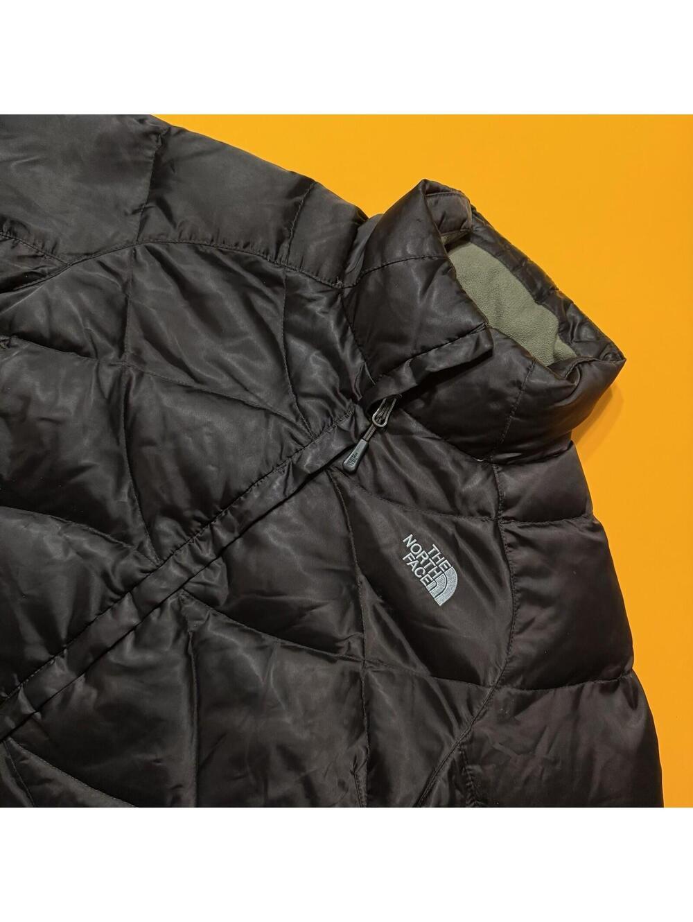 The North Face 550 Puffer Jacket Dark Brown Quilted Goose Down Women’s Small